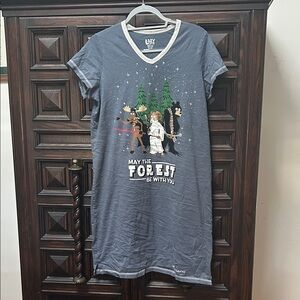 Lazy One Blue Graphic Nightshirt S/M